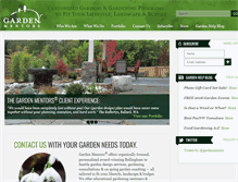 Tablet Screenshot of gardenmentors.com